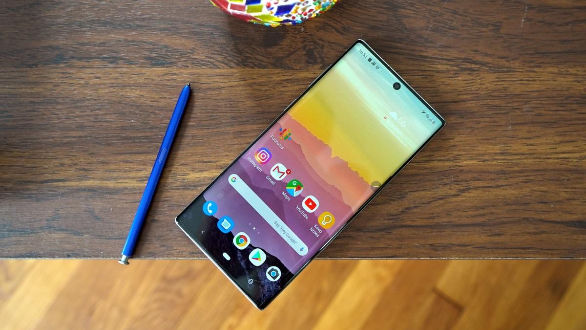 Courte critique du smartphone Samsung Galaxy Note10 Lite